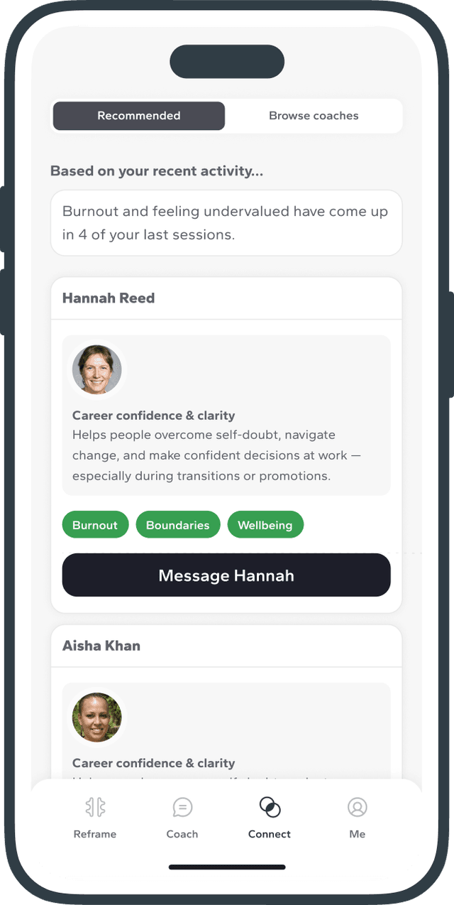 Human coaching